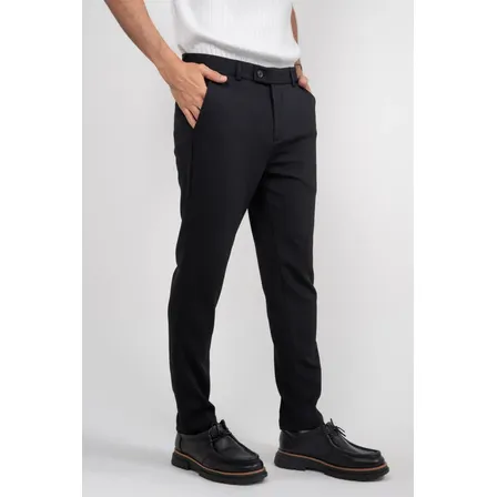 Calça Social Alfaiataria Masculina Malha Elastano Stretch