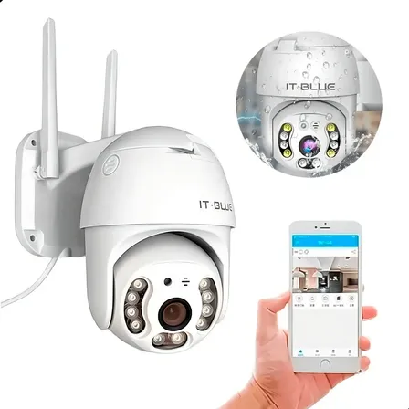 Camera 360 Wifi Visão Noturna Detecção De Movimento Full Hd Cor Branco