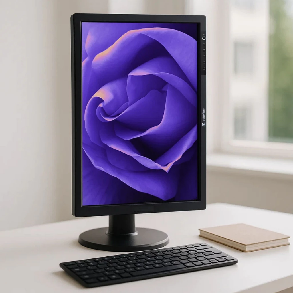 Monitor 19 Polegadas Para Leitura Design Ilustração Programação Giratório Led Hdmi Widescreen