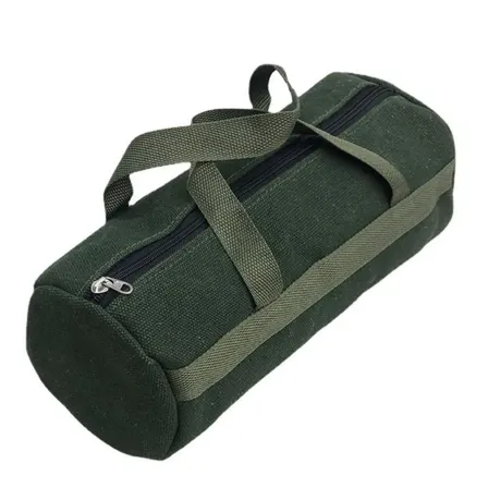 Bolsa De Ferramentas Multifuncional Em Lona Grossa Resistente Verde-escuro