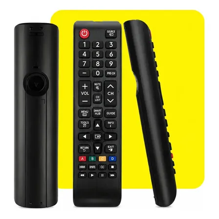 Controle Remoto Universal Para Tv Samsung Compatível Com Todos Os Modelos Preto