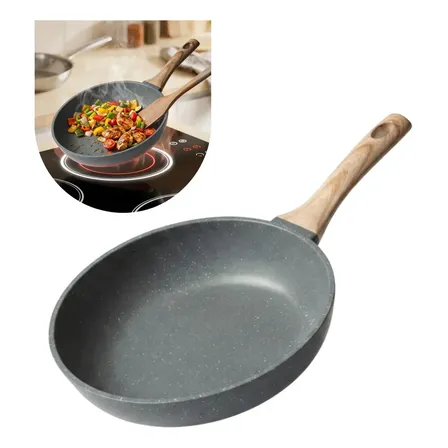 Panela Frigideira Cerâmica Antiaderente 20cm Gás Indução Não Gruda Dinda Home Granito