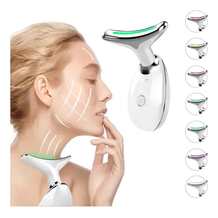 Massageador Facial E Pescoço Radiofrequência Anti Rugas 127v Branco