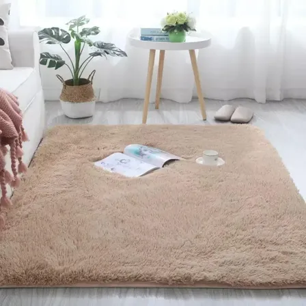 Tapete Carpete Sala Peludo Quarto Saldão 1,5x2 Luizatex Cor Bege Desenho Do Tecido Pelo Alto 2 M 1.4 M