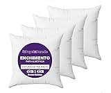 Kit 4 Refil Enchimentos para Almofadas Espuma Ultramacio 45x45cm - Conforto e Maciez para Sala e