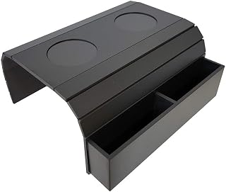 Mesa de café pequena com bandeja de sofá – controle remoto e suporte organizador de celular, mesa