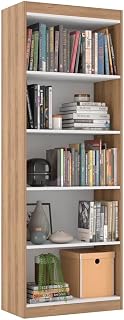 Genérico Organizador Livreiro Para Sala Escritório Space (Nature/Branco) - Estante Organizadora com