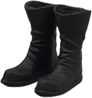 Kokiya Botas de em escala 1/12, sapatos em miniatura para homens, bonecos, roupas, acessórios,