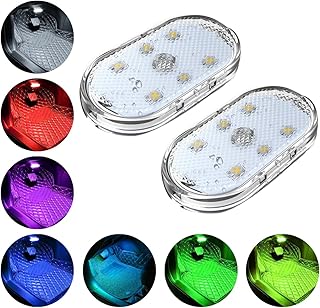 Iluminação Para Estetica Automotiva Kit 2 Luzes Interna Luz Para Carros Teto Carro (Multicolorido -