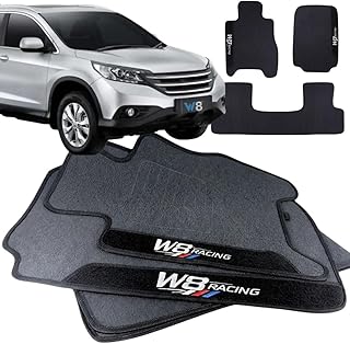 Jogo de Tapete Borracha Automotivo pra Carro Compatível com CRV 2012 2013 2014 2015 2016 2017 2018