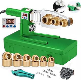 FINYQBET Máquina de Solda de Tubo com Display Digital 1000W 220V - Kit Completo para Tubos PPR, PE,