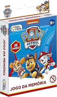 Pais & Filhos | Jogo da Memória Patrulha Canina com 52 Cartas | Brinquedo Educativo +3 Anos |