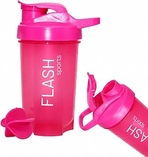 Shakeira Coqueteleira Academia 400ml com Mola Misturadora Garrafa Plástica Resistente para