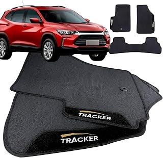 Jogo de Tapete Borracha Automotivo pra Carro Compatível com Nova Tracker 2020 2021 2022 2023 2024