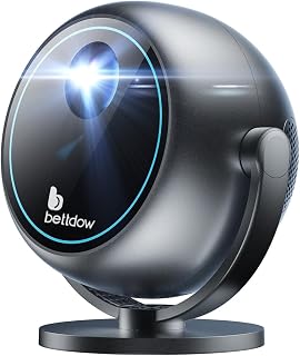 [Foco elétrico]Bettdow Mini Projetor Portatil 360° Tv Android 11/ios 4k 1080p 9000 Lumens, Smart