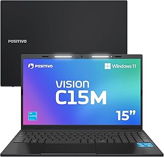 Notebook Positivo Vision C15M Intel Celeron N4500 Windows 11 Home 8GB RAM 128GB eMMC Tela 15" Full