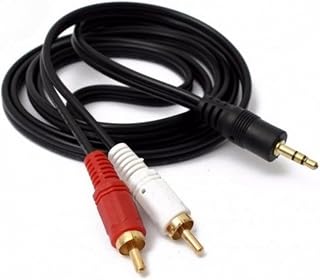 Cabo Auxiliar P2 Macho X Rca Macho Audio 1,5m P/Som/Tv/Home Theater Audio Video(2 Unidades)