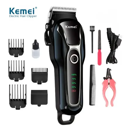 Máquina Tosa De Pet Profissional Kemei 1991 Preto 127/220v