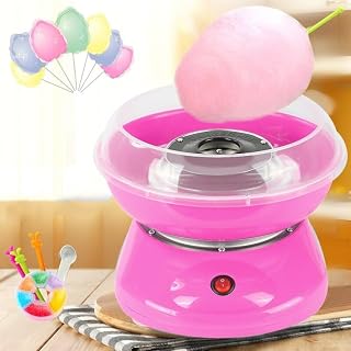 Máquina de Algodão Doce, Mini Máquina de Algodão Doce 220v, Máquina Elétrica de Marshmallow (Rosa),