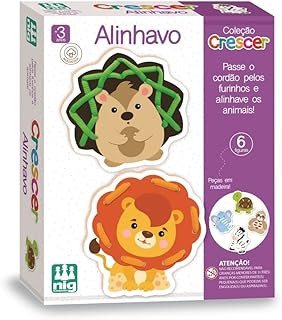Nig Brinquedos Jogo Educativo Madeira Crescer Alinhavo