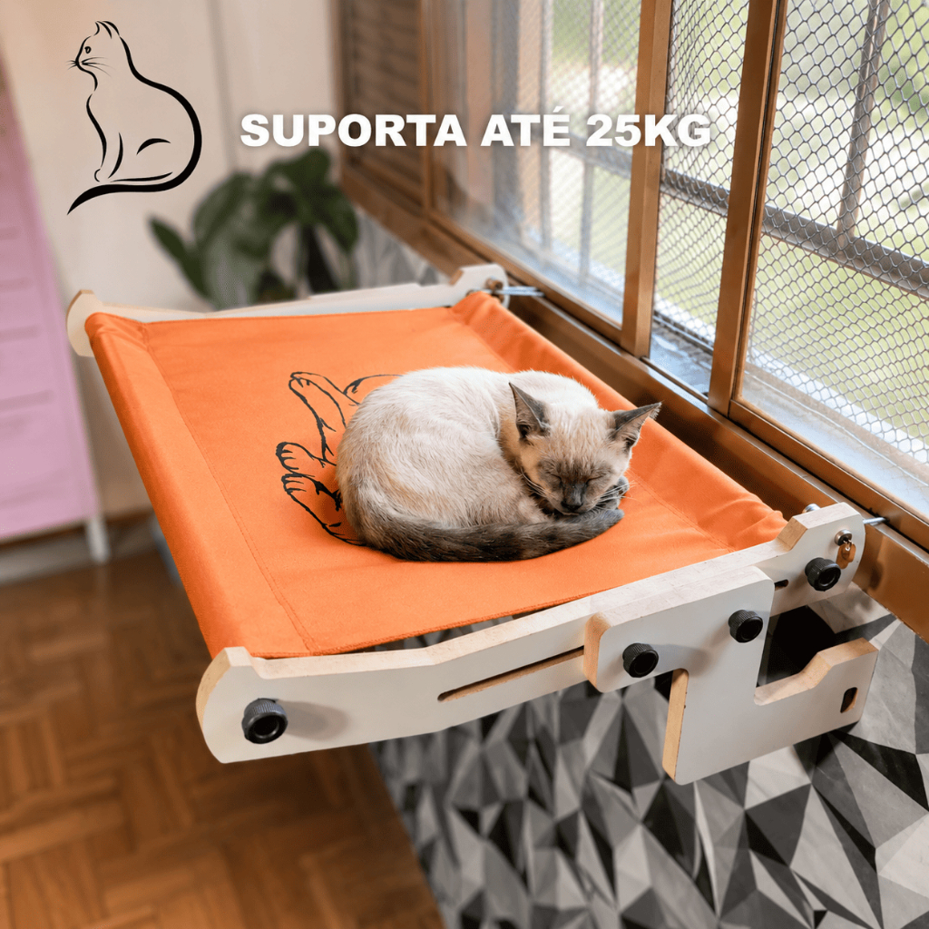 Prateleira cama de janela  para gatos - G cama suspensa gato - cama gato janela