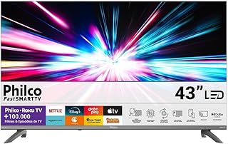 Smart TV 43" Philco Roku TV HDR10 Dolby Áudio