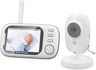 Baba Eletronica, Camera de Segurança Wifi, Tela LCD, Áudio Bidirecional, VOX (Ativação por Voz),