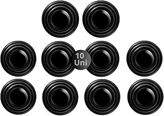 Kit 10 Botão Adesivo Antiimpacto Borracha Silicone Amortecedor Anticolisão Antichoque Silêncio