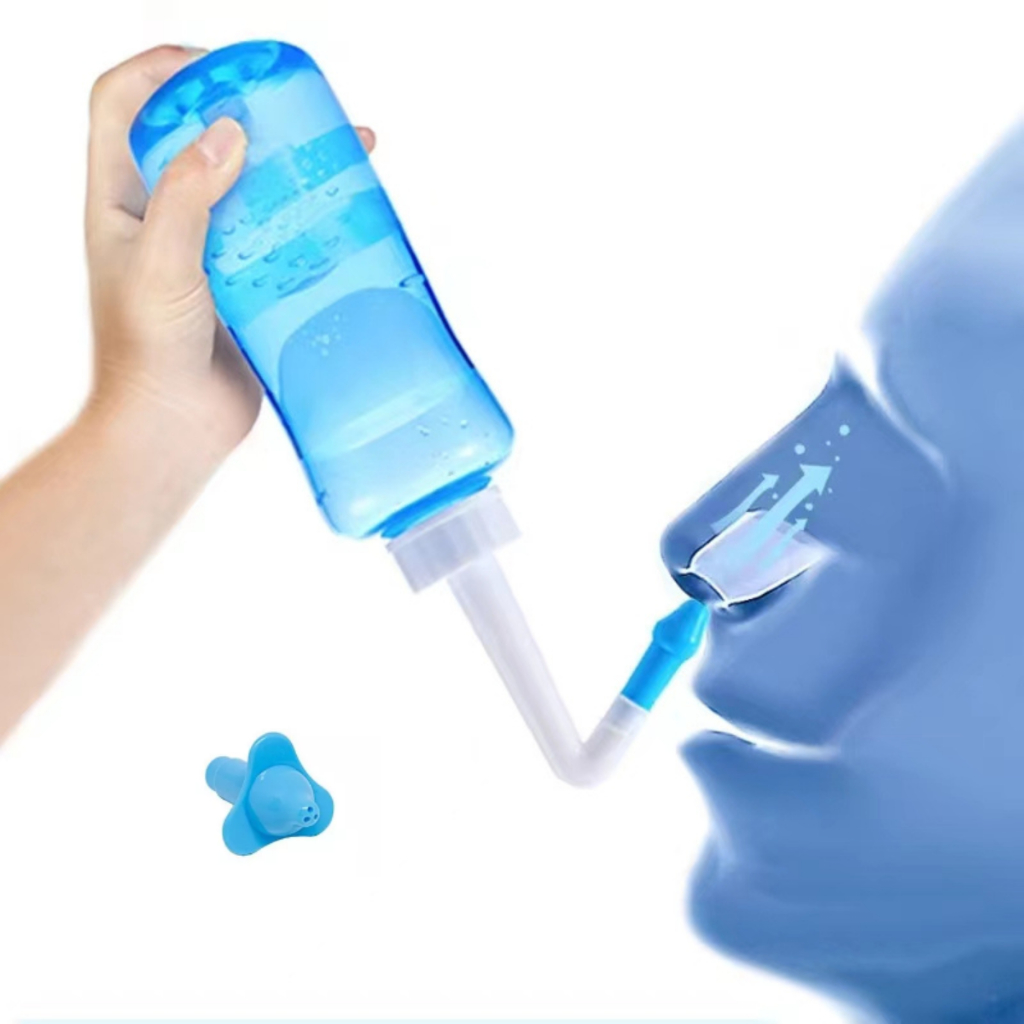 Higienizador Lavador Nasal Ducha Para Sinusite Rinite Alérgica Com 2 Bicos Adulto E Infantil