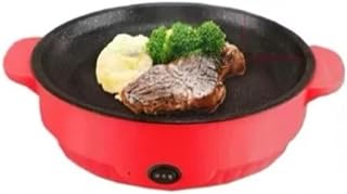 Chapa Elétrica Antiaderente 600W para Churrasco e Preparos Culinários Portáteis (110V)