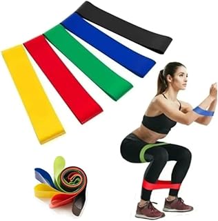 Faixas Elásticas de Resistência, 5 Níveis de Intensidade, Elásticos Alongamento Pilates Yoga