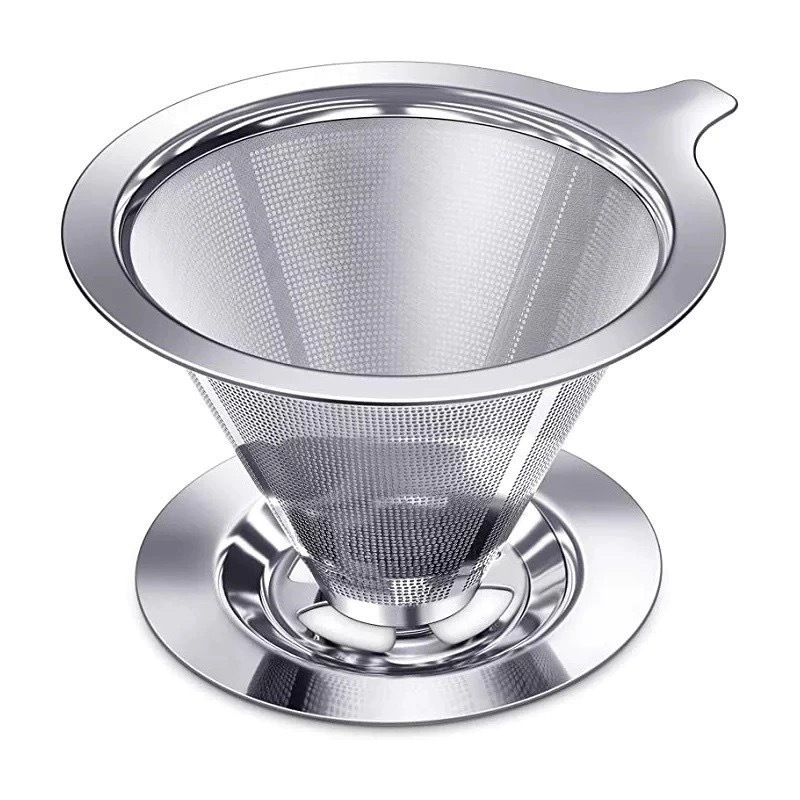 Cafe Filtro Coador Inox Reutilizavel Naoprecisa de papel