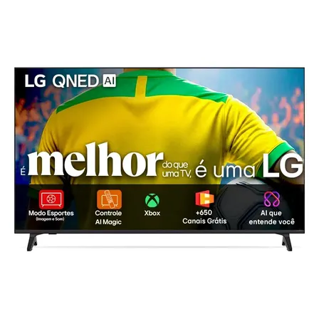Smart Tv 4k 50  LG Qned73 Portal De Games Processador Ai 7 Ger8 4k Super Upscaling Google Cast