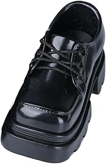 YIJU 2x Sapatos de boneca em escala 1/4, sapatos de bico quadrado, modelo em miniatura para vestir,