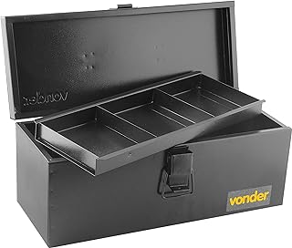 Vonder, Caixa Metálica Para Ferramentas, Tipo Baú, Com Bandeja, 40,0 Cm X 16,0 Cm X 17,0 Cm.