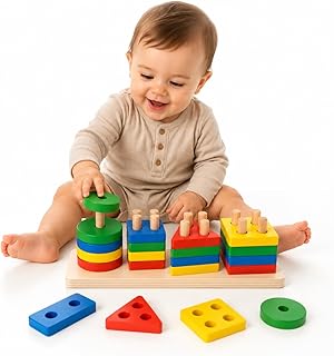 Brinquedo Educativo Infantil Madeira Encaixe Formas Geométricas Coloridas Jogo Pedagógico