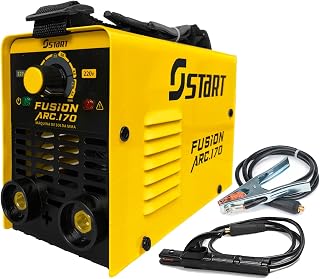 Máquina De Solda Inversora 170a Portatil Eletrodo 3.5mm Mma Tig Bivolt 110v/220v Com Acessórios