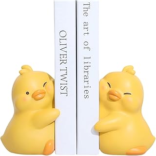 Suportes decorativos para livros fofos com patos abraços exclusivos, para guardar livros, suporte