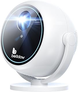 [Foco elétrico]Bettdow Mini Projetor Portatil 360° Tv Android/ios 4k 1080p 9000 Lumens, Smart