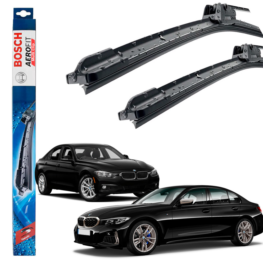 Par Palheta Limpador De Parabrisa Dianteiro 320 2014 Até 2019 Original Bosch Aerofit