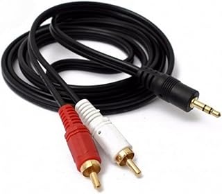 Cabo Auxiliar P2 Macho X Rca Macho Audio 1,5m P/Som/Tv/Home Theater Audio Video(2 Unidades)