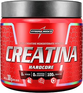 Integralmedica Creatina em Pó Hardcore 100% Pura e Monohidratada 300g | Auxilia no ganho de força