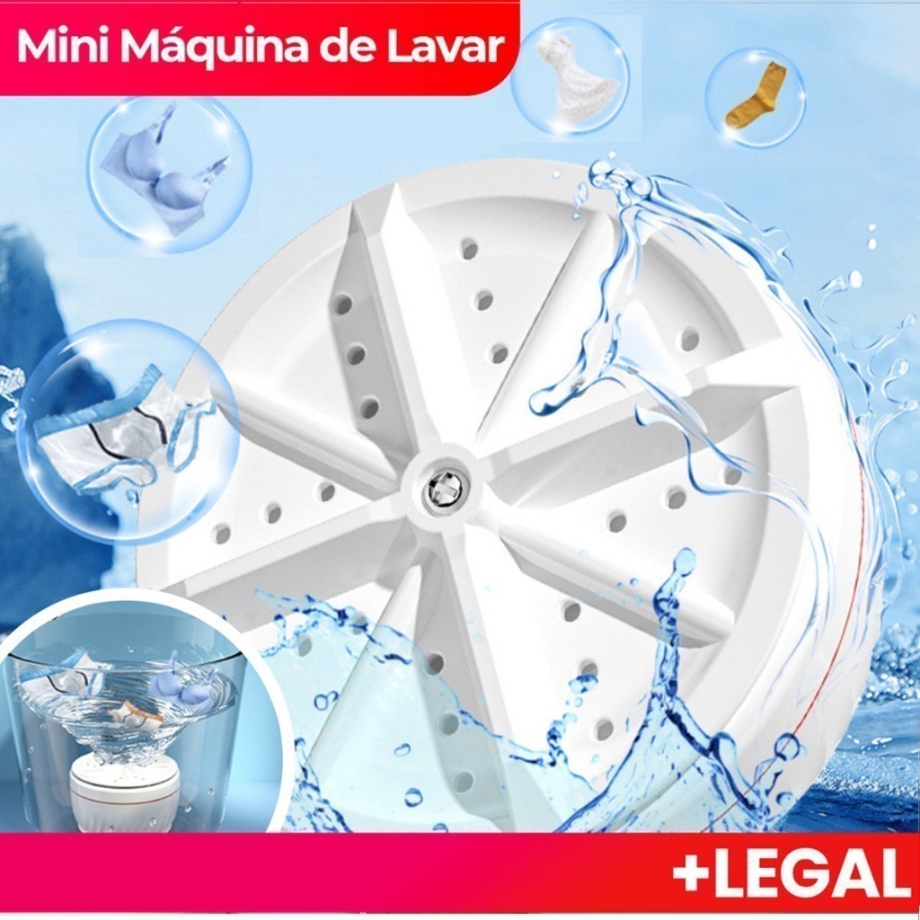 Mini Máquina de Lavar Roupas Panos Toalhas no Balde Portátil Ultrassônica Lavanderia USB Lava Louças Branco com USB