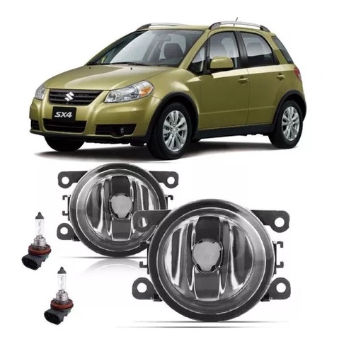 Par Farol De Milha Universal Suzuki SX4 2013 2014 2015 + Lâmpada