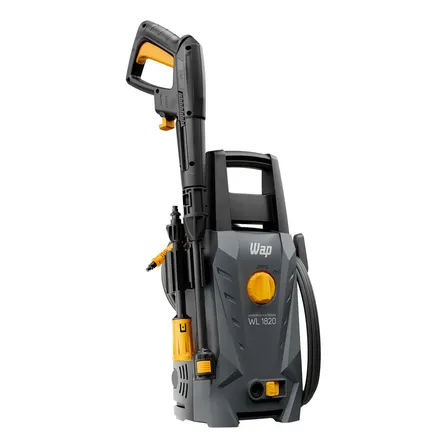 Lavadora De Alta Pressão Wap Wl 1820 1400w Com Stop Total, Jato Leque E Concentrado Cinza 127v