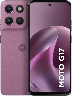 Smartphone Motorola Moto G17 4G - 256GB 12GB (4GB RAM + 8GB RAM Boost) camera 50MP Sony Lytia 600, tela FHD+ 60hz, bateria 5200 mAh - Rosa