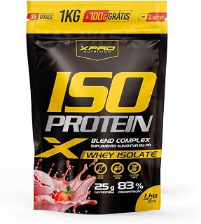 Whey Protein Iso Protein Blend Complex - XPRO Nutrition (1,1Kg, Morango)